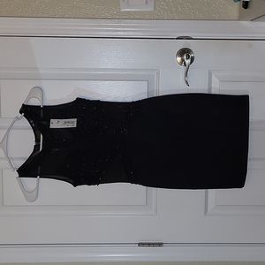NWT*FROM LONDON**TFNC London Beaded Mesh bodycon Dress, sz small